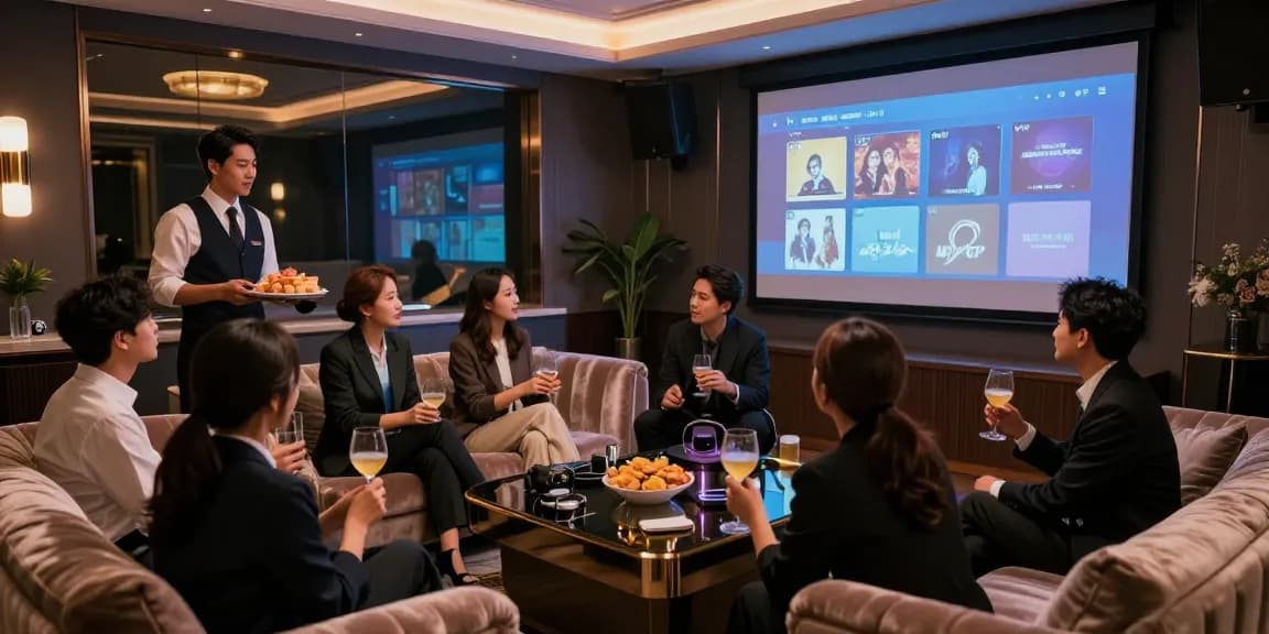 강남쩜오에서 고급스러운 분위기 속 다수의 고객들이 즐거운 시간을 보내고 있는 모습