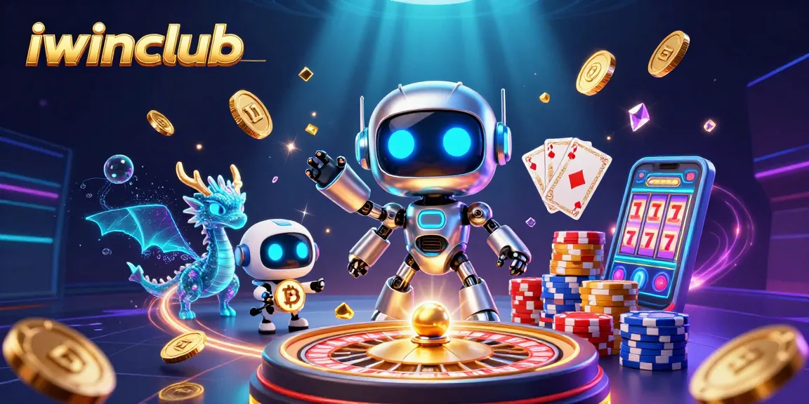 Experience thrilling gameplay at iwinclub with vibrant 3D casino elements and characters.