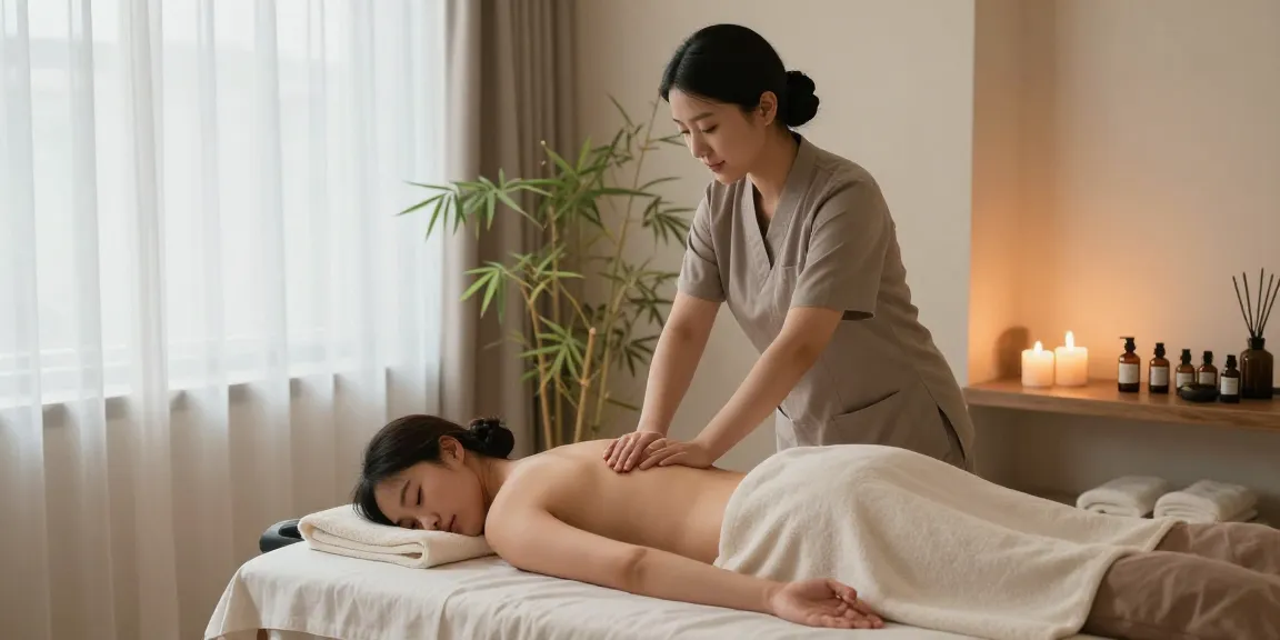 하남출장안마 massage therapy in a tranquil setting, featuring relaxing elements and soothing ambiance.