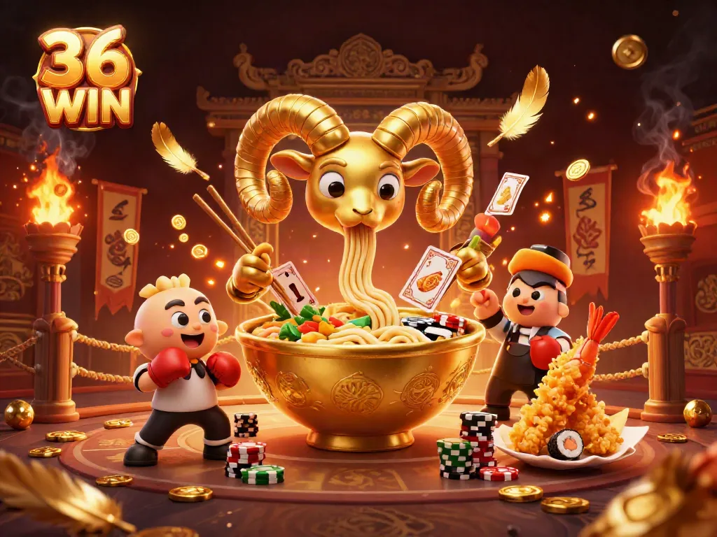Experience the thrill of 36 WIN with vibrant casino characters and dynamic gameplay elements.