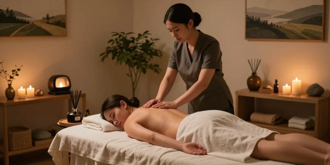 용인출장마사지 session with soothing ambiance and skilled therapist.