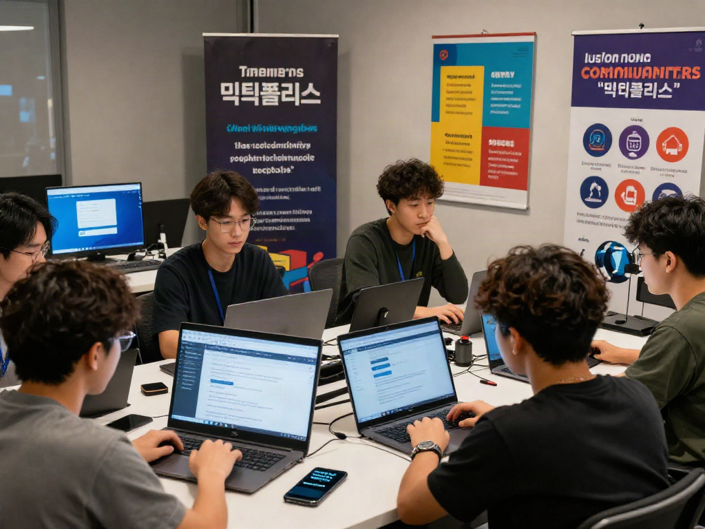 먹튀폴리스 커뮤니티에서 안전한 도박을 논의하는 회원들 모습