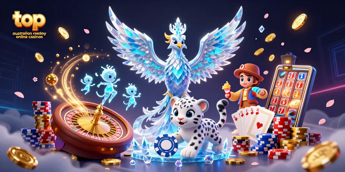 Experience thrilling action at top australian real money online casinos with vibrant characters and gaming excitement.