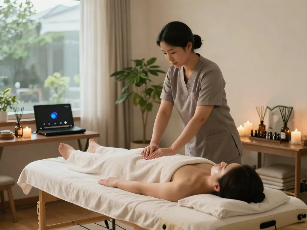 Experience professional 성북구출장마사지 in a serene home setting with expert therapy and cozy ambiance.