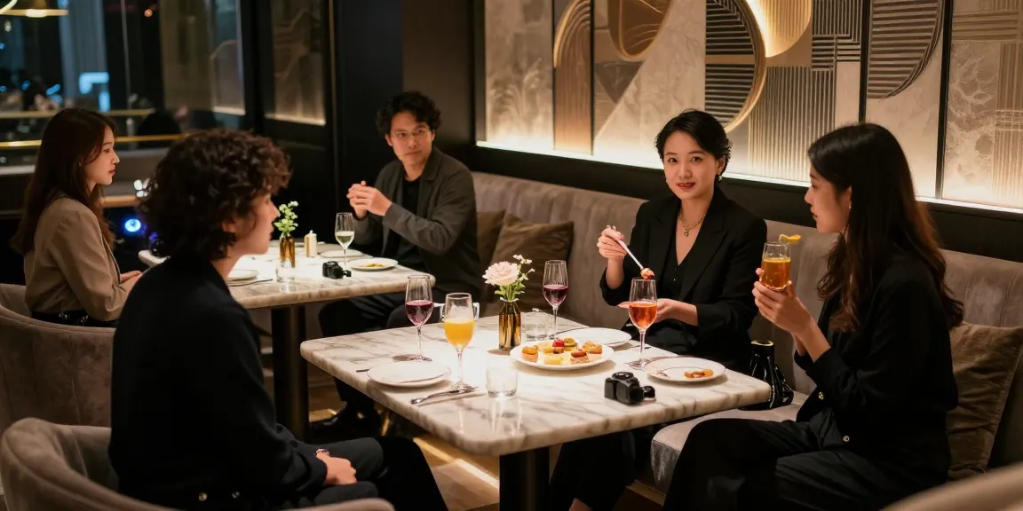 쩜오 전용 고급 룸에서의 세련된 분위기와 프라이빗한 접객 모습