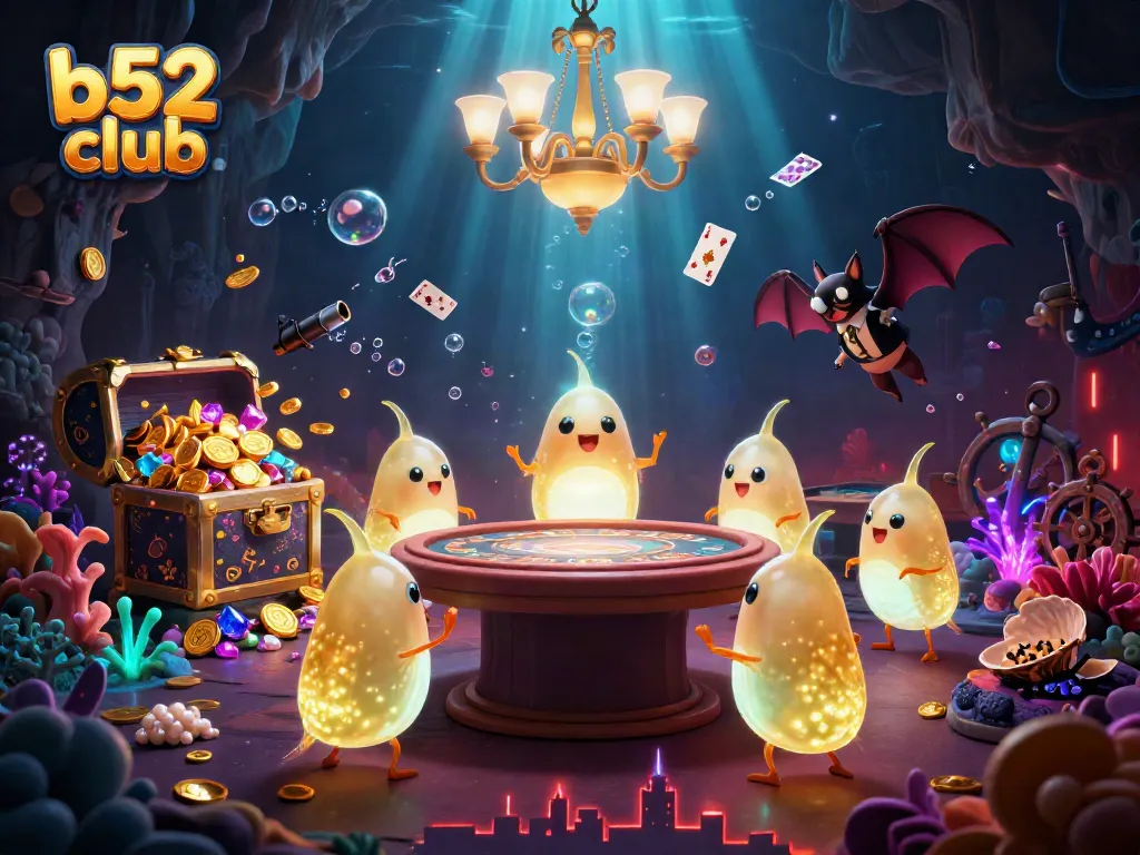 Experience the thrills of play at b52 club with glowing whimsical elements lighting up the scene.