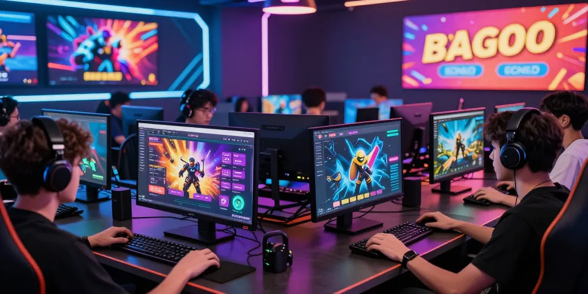 Players engaging with games on https://go99vn.city/ in a vibrant digital gaming environment.