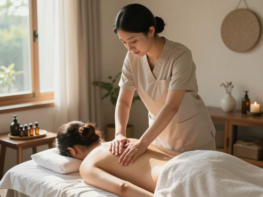 Experience the ultimate 구리출장안마 with a skilled therapist in a serene home setting.